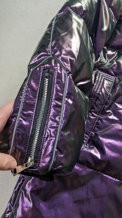 Jacheta cu puf și pene, mărimea 140