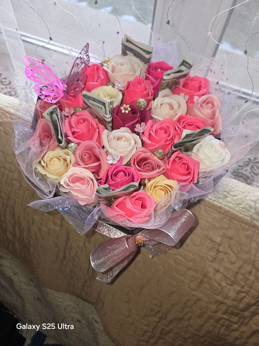 Cutie trandafiri sapun Rose