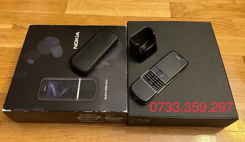 Nokia 8800 ARTE Black CA NOU ! Full Box ! RARITATE Telefon Colectie