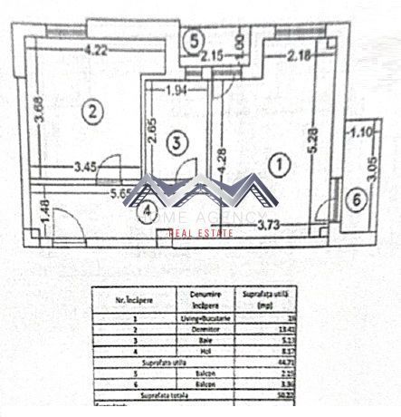 Apartament 2 camere + curte 110 mp Otopeni central