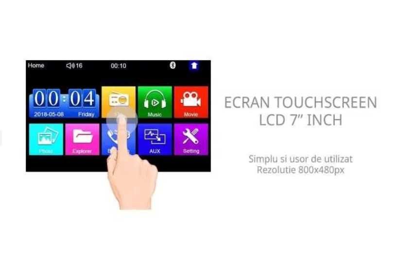 Navigatie touch MirrorLink 7INCH 2DIN compatibil orice auto carplay