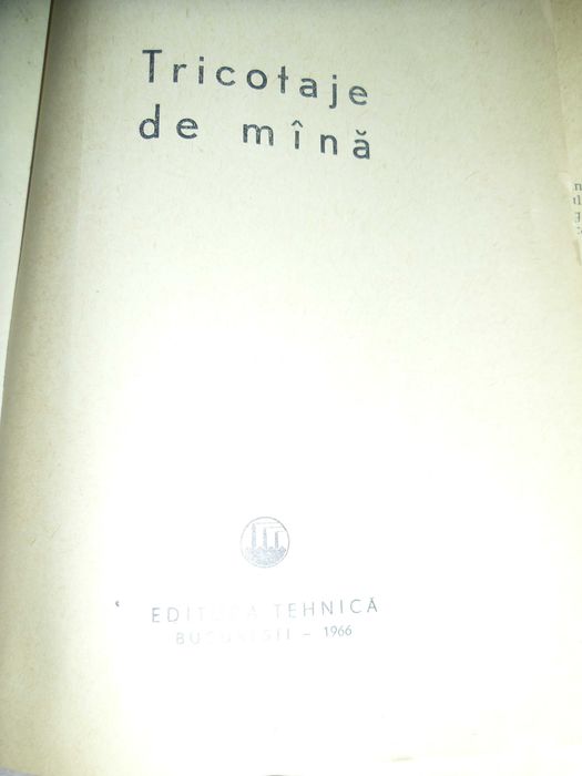 Tricotaje cu andrele ,de mana