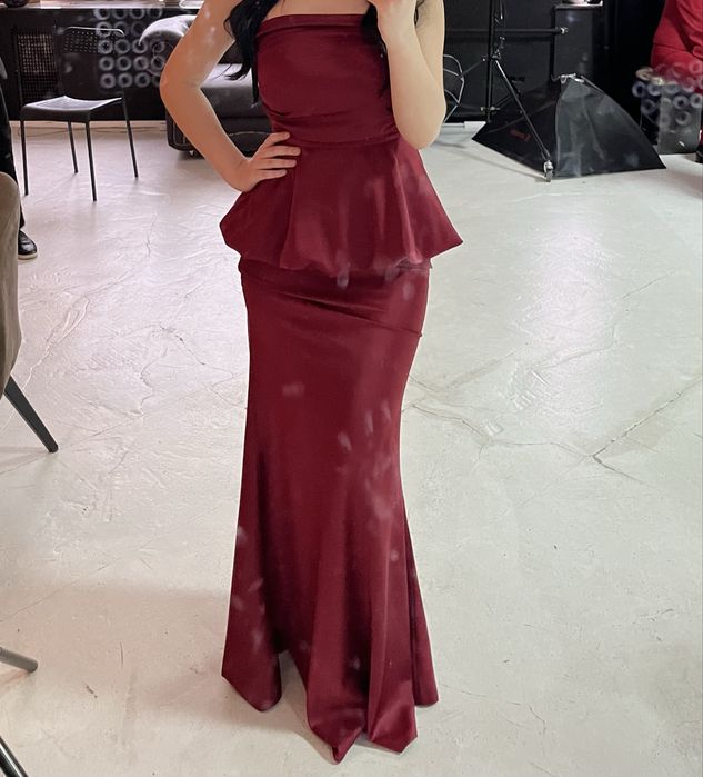 Двойка бордовая вечерняя