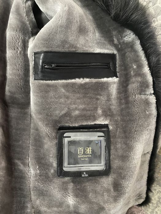 Кожанная дубленка