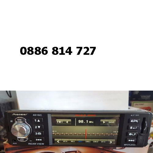 Мултимедия Pioneer 1-din за кола, цветен, Mp3, Mp4, Mp5 Car Player