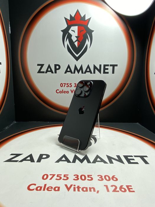 ZAP AMANET VITAN - iPhone 16 Pro - 128GB - Black - 100% - 125 C.I.