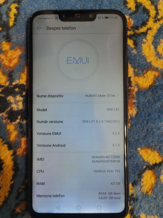 Telefon Huawei Mate 20 lite dual sim