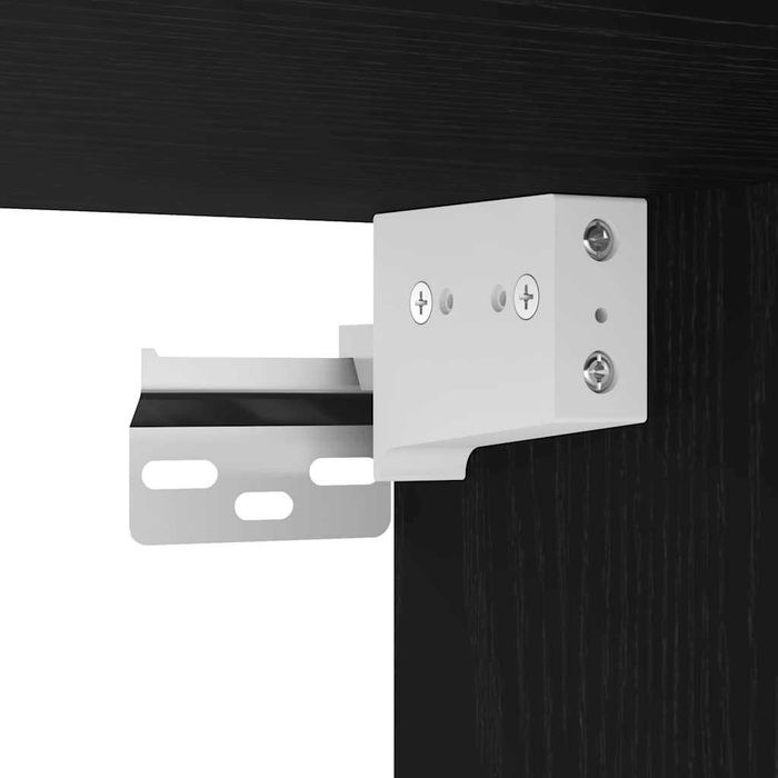 Dulap de baie suspendat, 100x25x40 cm, lemn stratificat, negru VidaXL