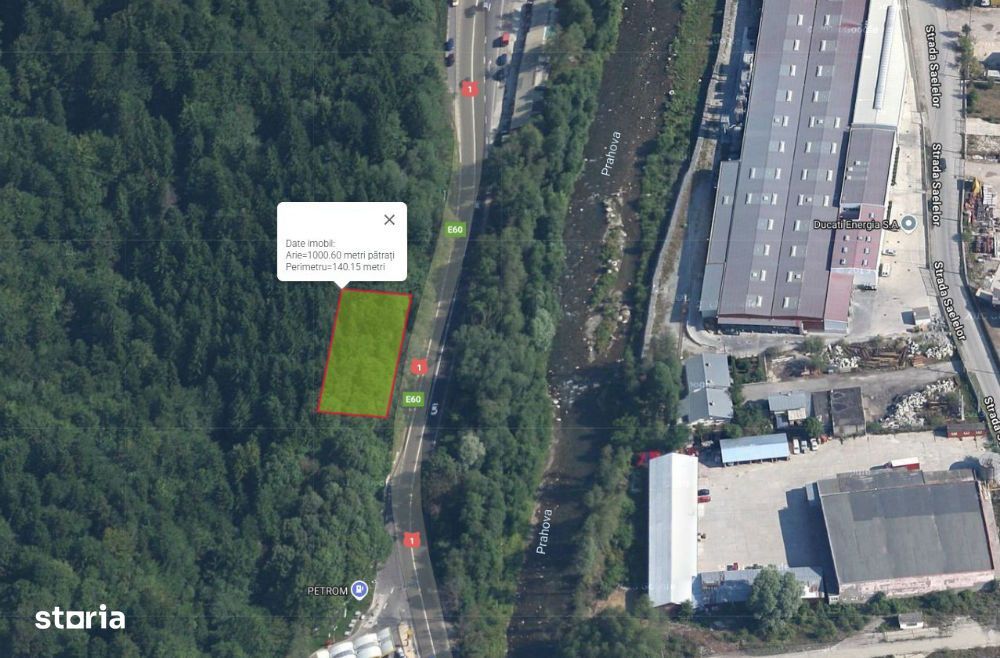 Teren intravilan 2500m² - DESCHIDERE 54 ML ~  BUSTENI