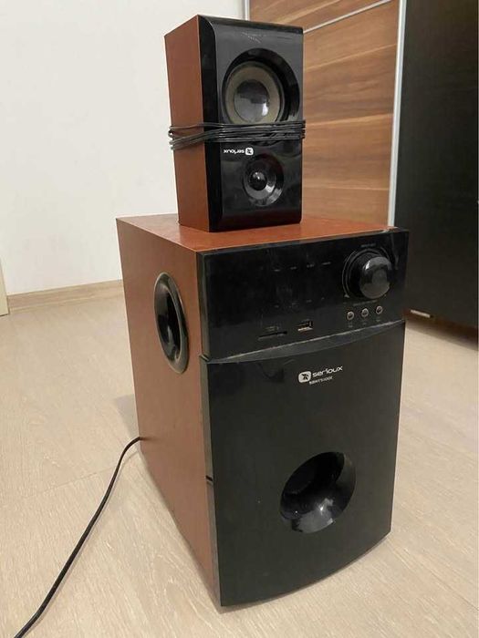 Serioux SBhT5100C Soundbar + субуфер + 1 тонколона - в добро състояние - 140W