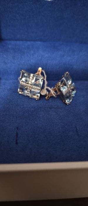 Серьги золото проьа585