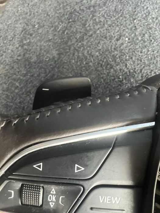 Оригинален волан с пера и подгрев Audi Q7 Q8 Q5 4m Ауди Кю 7 кафяв н10