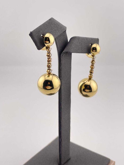 Серьги Шар c Бриллиантами