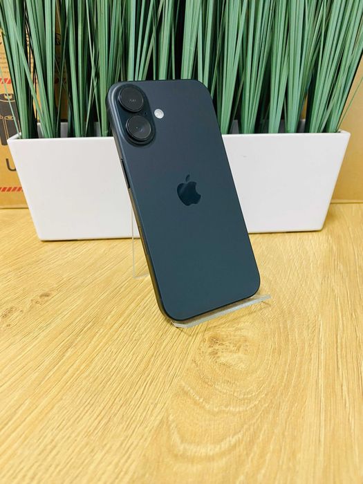 НОВ !!! Apple iPhone 16, 128GB, 5G, Black, 100%