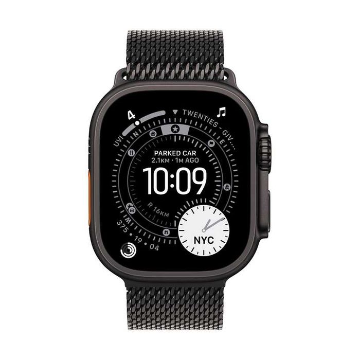 Apple Watch Ultra 3 Milanese Loop Titanium Black 49 MM