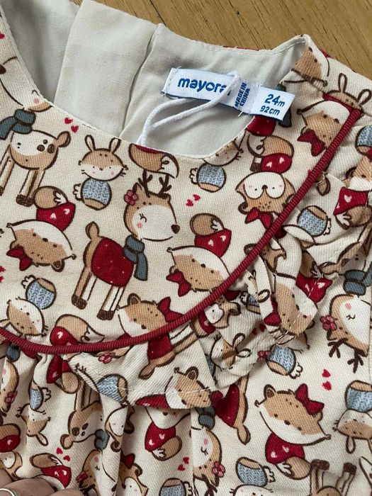Рокля MAYORAL,  с коледен мотив, размер 92