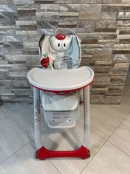 Детско столче за хранене CHICCO POLLY 2 START слонче. Перфектно състояние!