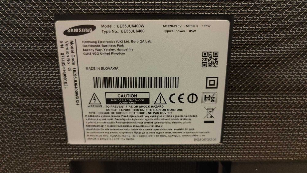 TV Samsung 55inch UE55JU6400W