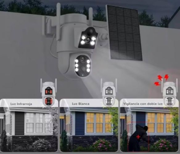 12 МРХ ICsee Соларна камера камера с соларен панел охранителна камера