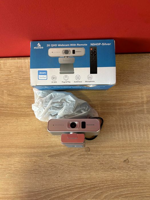NexiGo N940P 2K QHD Уеб камера с дистанционно управление (2560x1440)