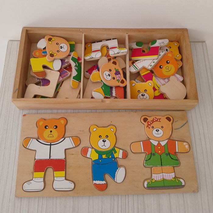 Образователни дървени играчки монтесори