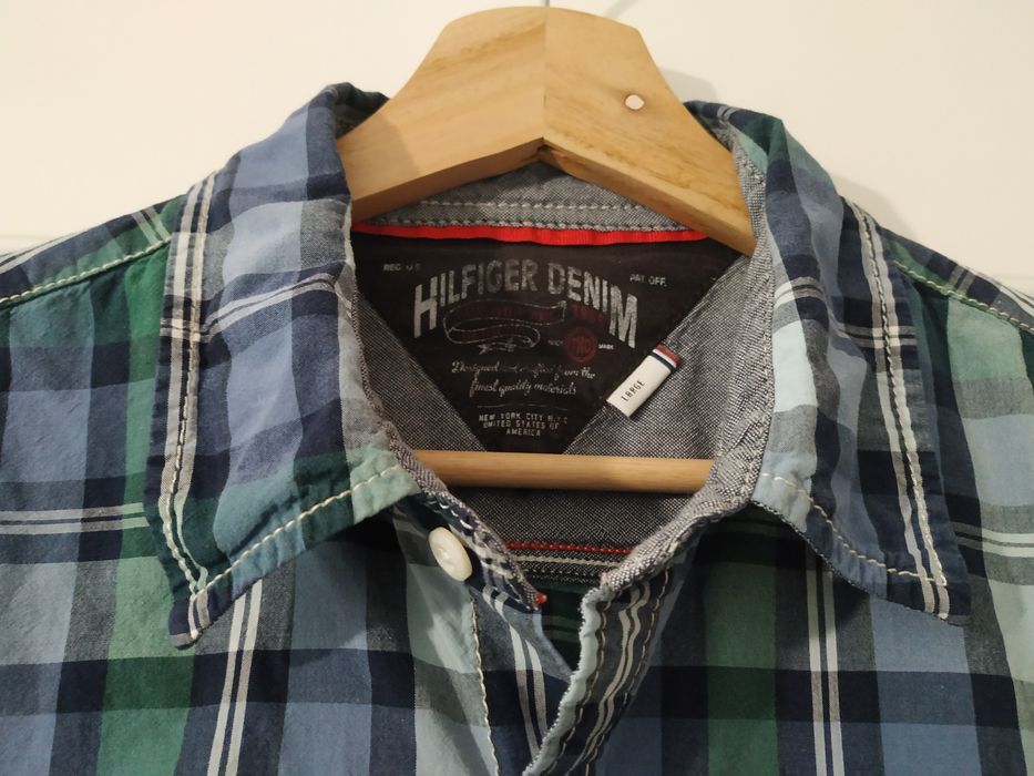 Cămașă în carouri bărbați Hilfiger Denim, mărimea L