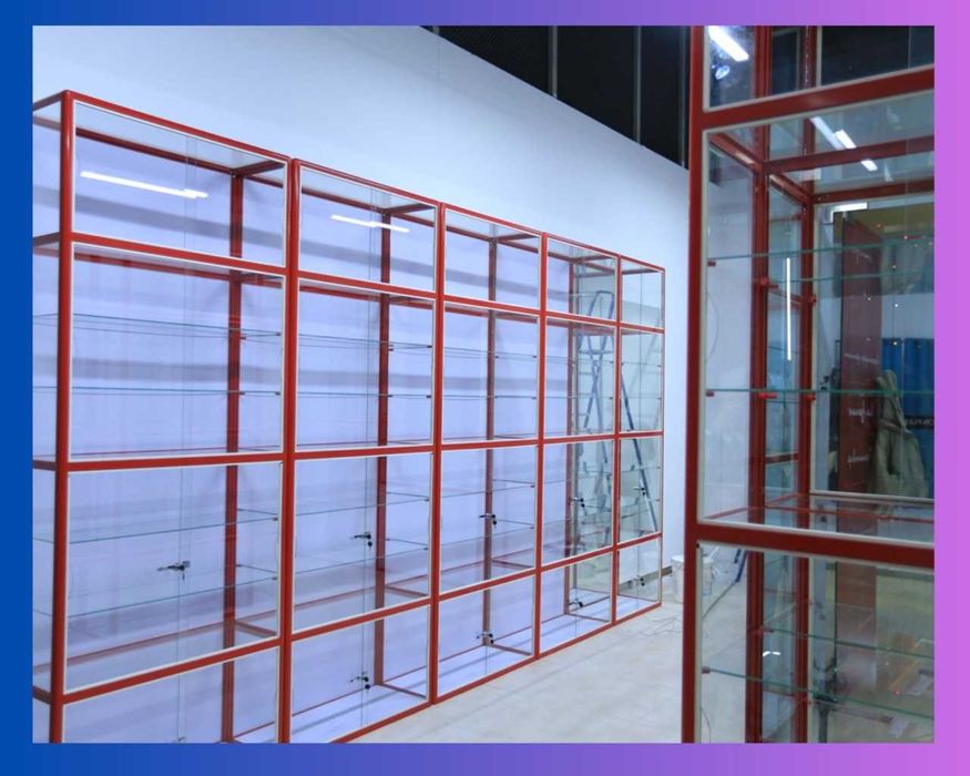 Прилавок витрина, витрина стеклянная, oynaly vitrina va prilavkalar