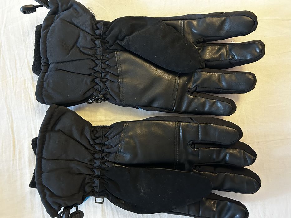 Зимни кожени ръкавици