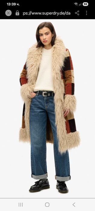 Дамско дълго палто Superdry
