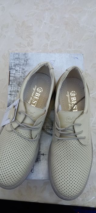 Обувь мужской кожаный летний 41 размер