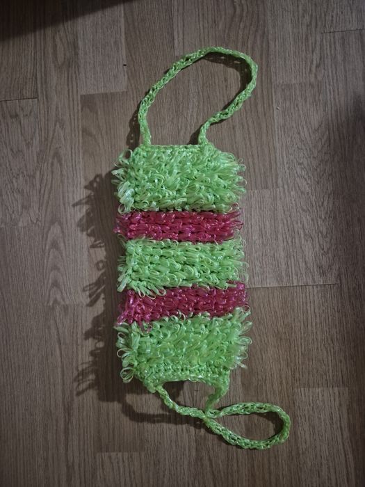 Мочалка ручной вязки