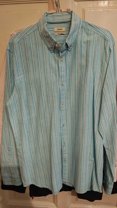 Camasa Esprit turcoaz barbati dungi - Marime M