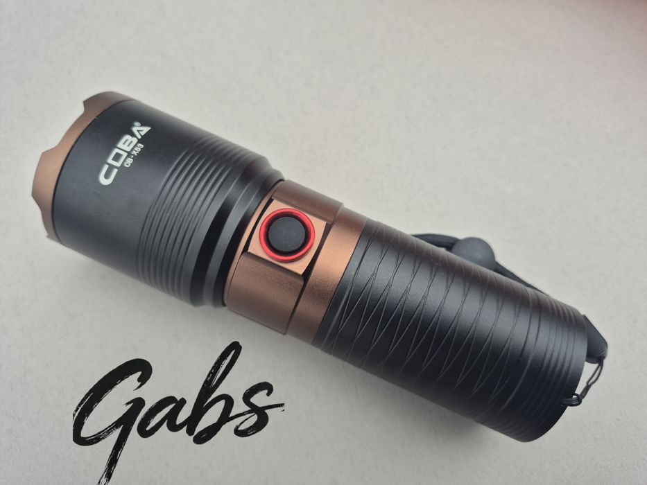 Мощен LASER LED фенер COBA CB-X53 ,2000м в пластмасова кутия
