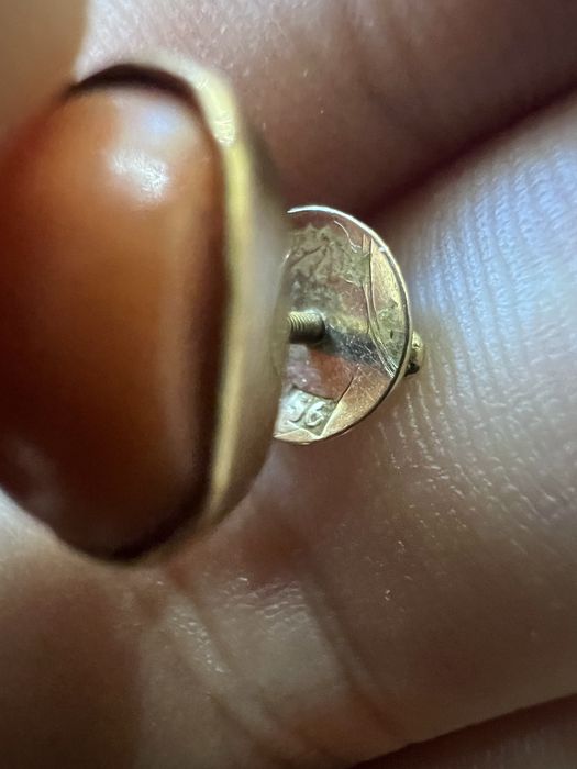 Коралл 56 проба серьги