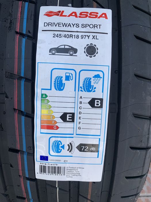 Нови летни гуми LASSA DRIVEWAYS SPORT + 245/40R18 97 Y TL XL 2454018