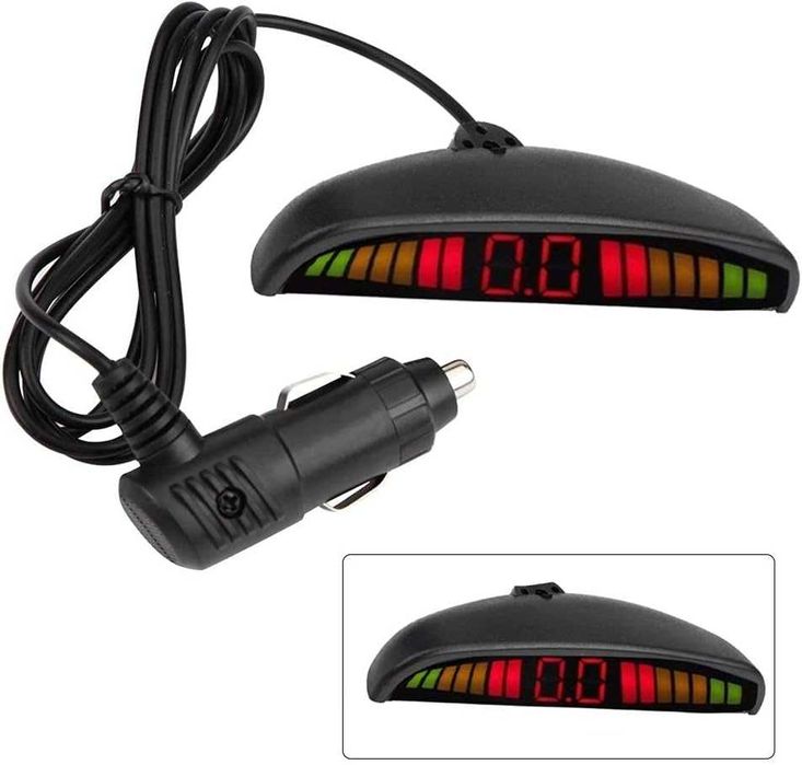 Безжичен парктроник с 4 сензора и LED дисплей - Черен