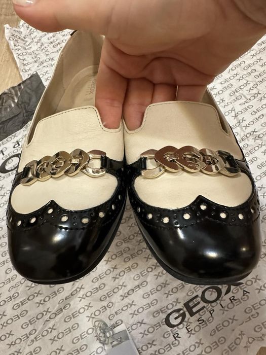 Пантофки Geox Respira от еатествена кожа