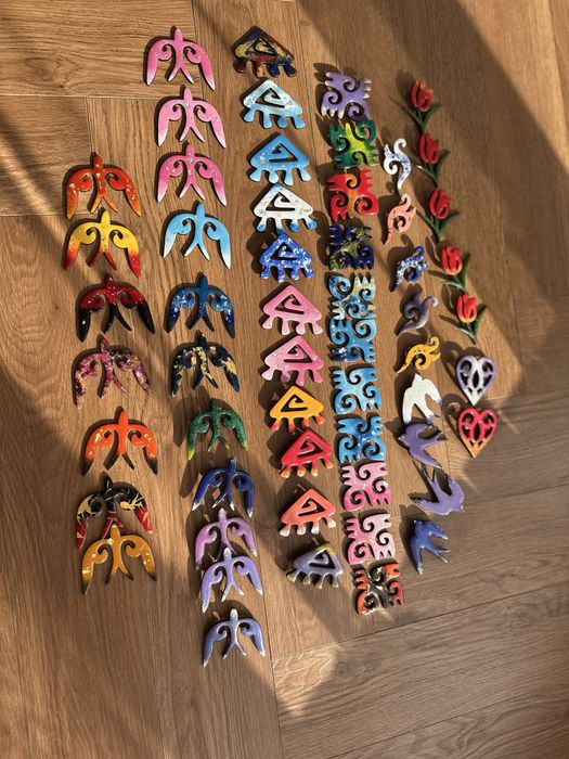 Этно брошь ручной работы