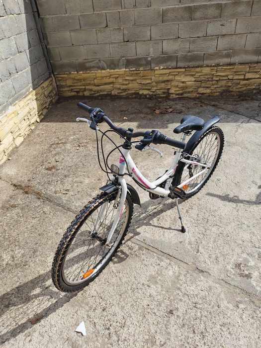 Детско колело Cross Alissa 24" – бяло с розово