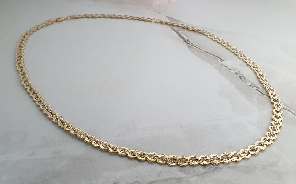 Lanț din aur de 14K model deosebit – lungime 50 cm – gramaj 7,65 g