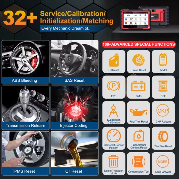 Tester/Diagnoza multimarca Launch x431 PRO Elite cu CANFD&Doip, 2 ani