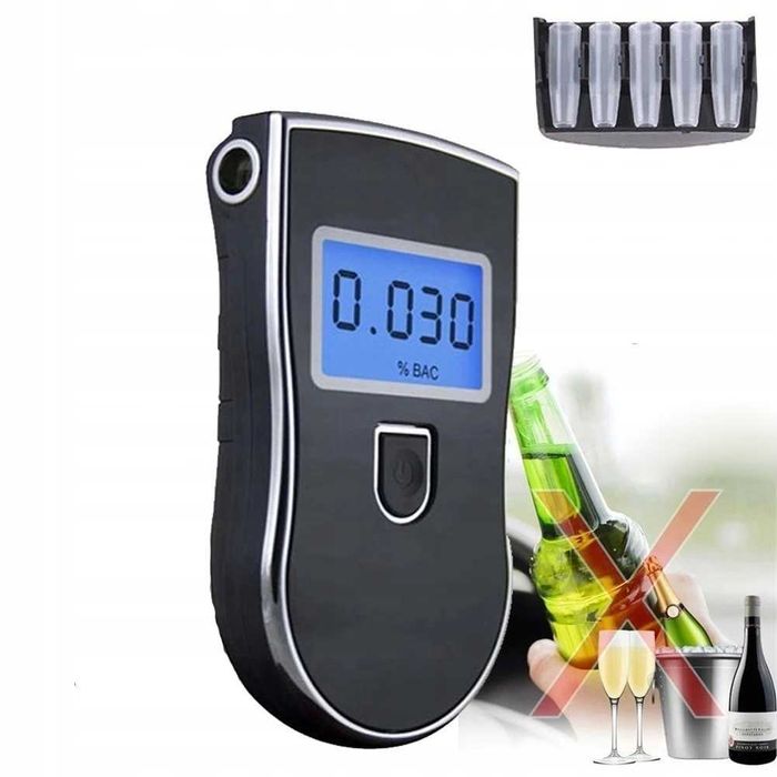Дигитален дрегер за алкохол с LCD дисплей + Калъф.