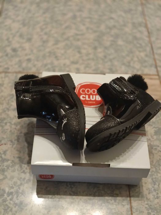 Ghete îmblănite negre, fetițe, marime 21