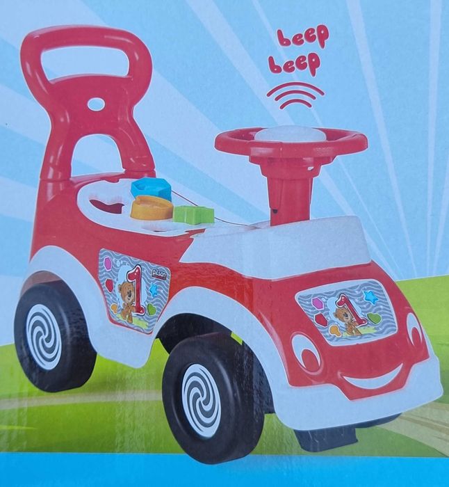 Masinuta de mers cu picioarele, premergator si jucarie cu forme