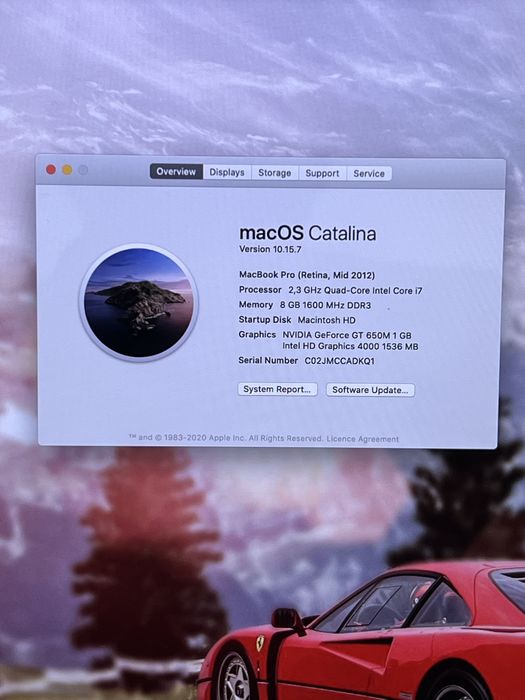 MacBook pro Retina mid 2012, нова батерия, SSD