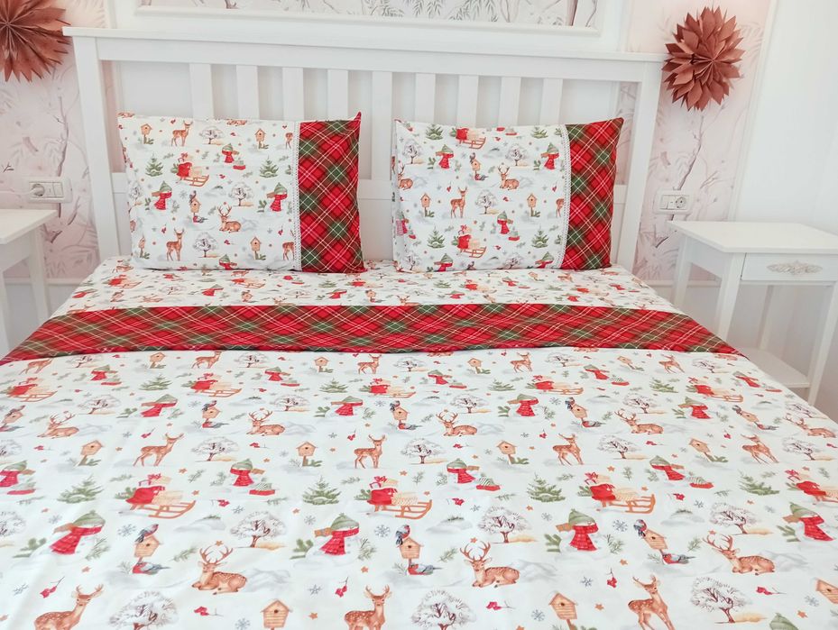 Lenjerie pat Crăciun/cadou Crăciun