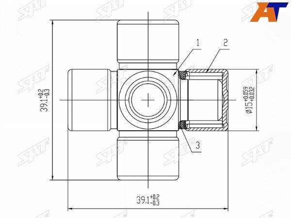 Крестовина рулевого кардана Toyota 4runner