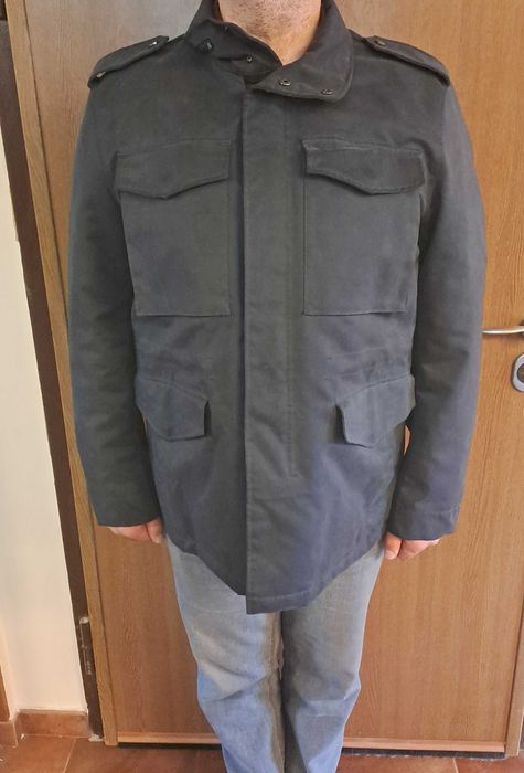 мъжко тъмно синьо яке Reserved XXL чисто ново, срещу вятър и дъжд