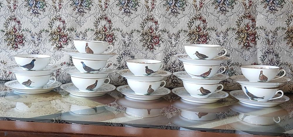 Старинен порцеланов сервиз за кафе- Франция