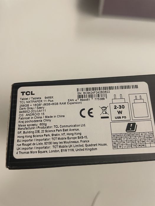 TCL tablet Nxtpaper 11 plus grey 16/256gb sigilat